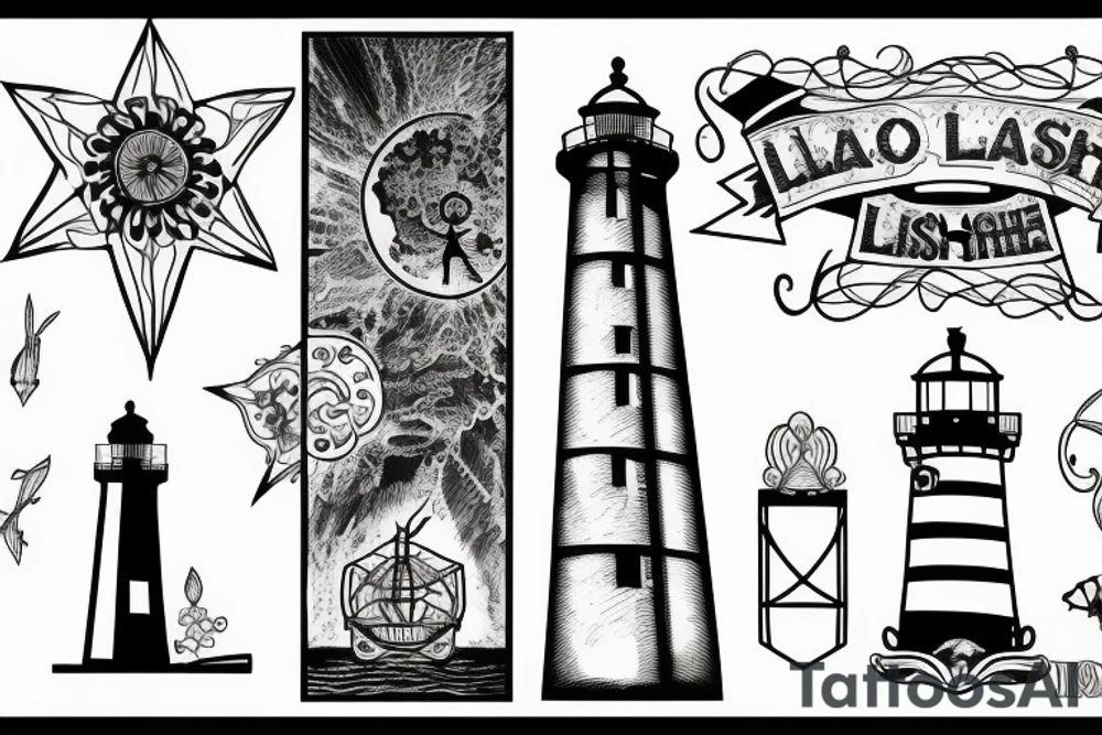 lighthouse tattoo idea