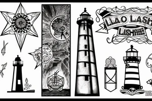 lighthouse tattoo idea