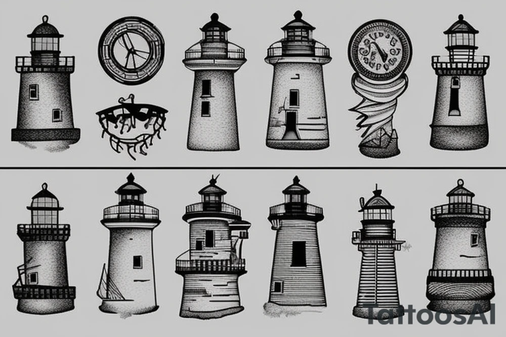 lighthouse tattoo idea
