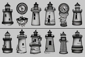 lighthouse tattoo idea