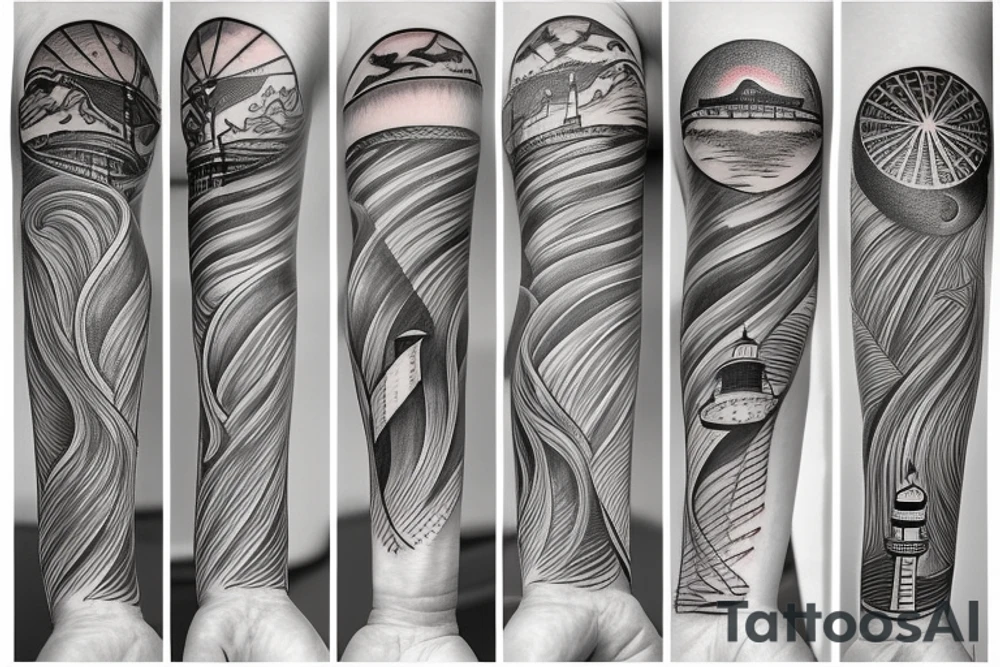 lighthouse tattoo idea