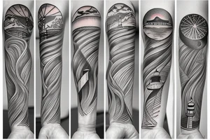 lighthouse tattoo idea