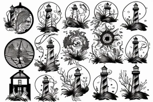lighthouse tattoo idea