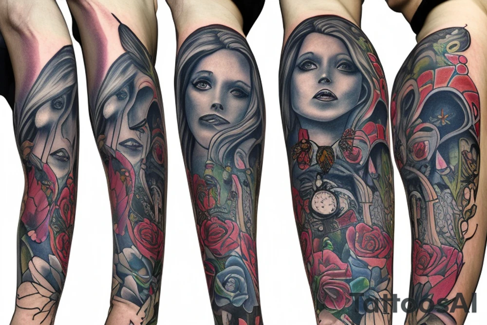 alice in wonderland tattoo idea