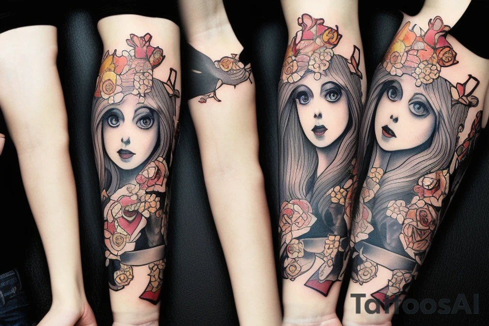 alice in wonderland tattoo idea