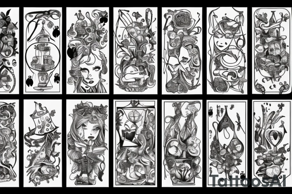 alice in wonderland tattoo idea