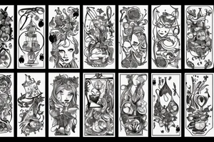 alice in wonderland tattoo idea
