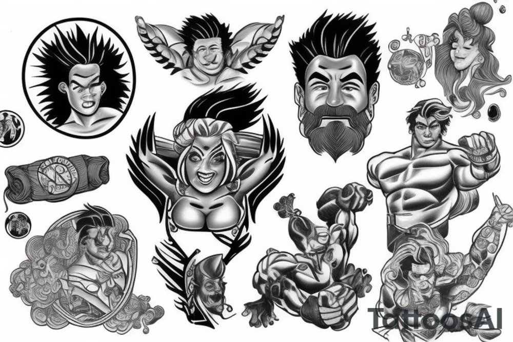 captain planet tattoo idea