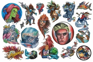 captain planet tattoo idea