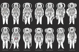monkey astronaut tattoo idea