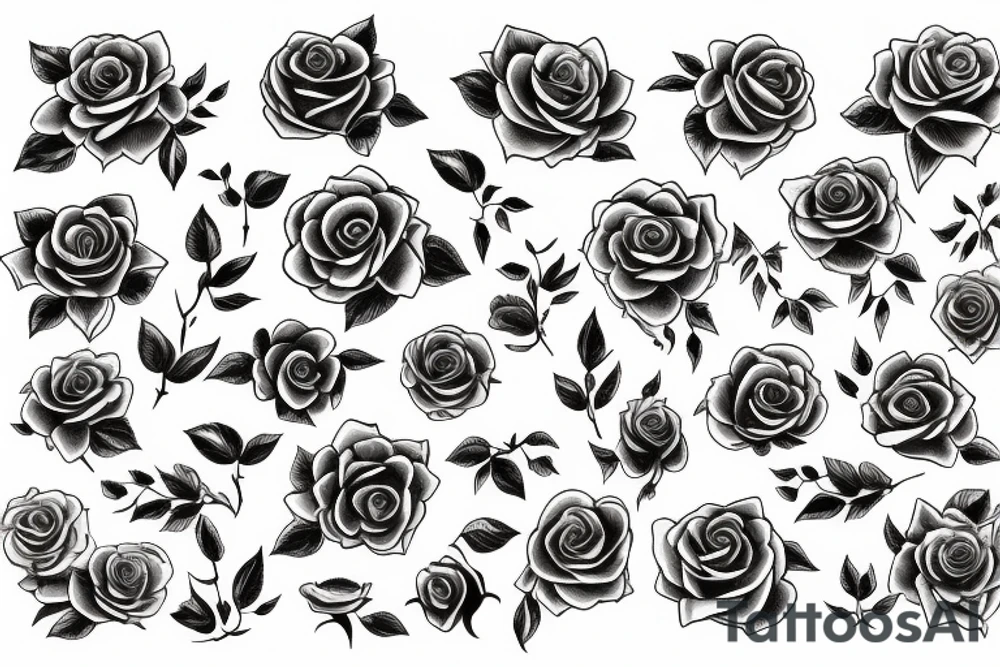 roses tattoo idea