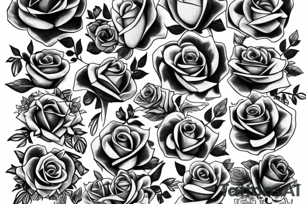 roses tattoo idea