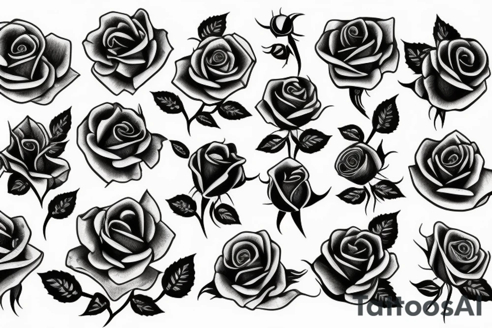 roses tattoo idea