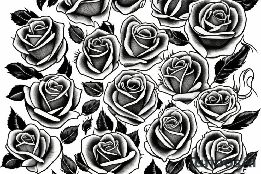 roses tattoo idea