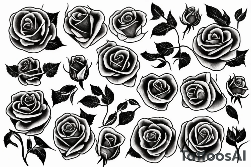 roses tattoo idea