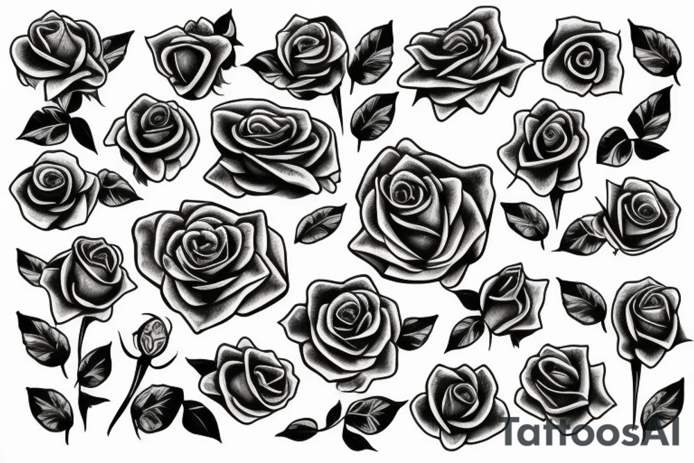roses tattoo idea