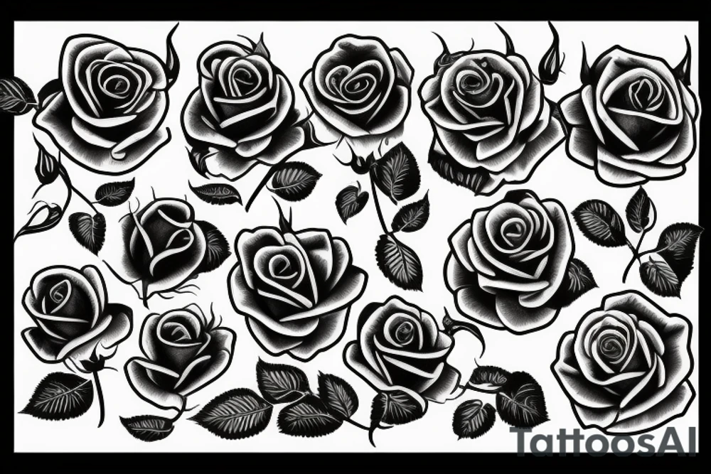 roses tattoo idea