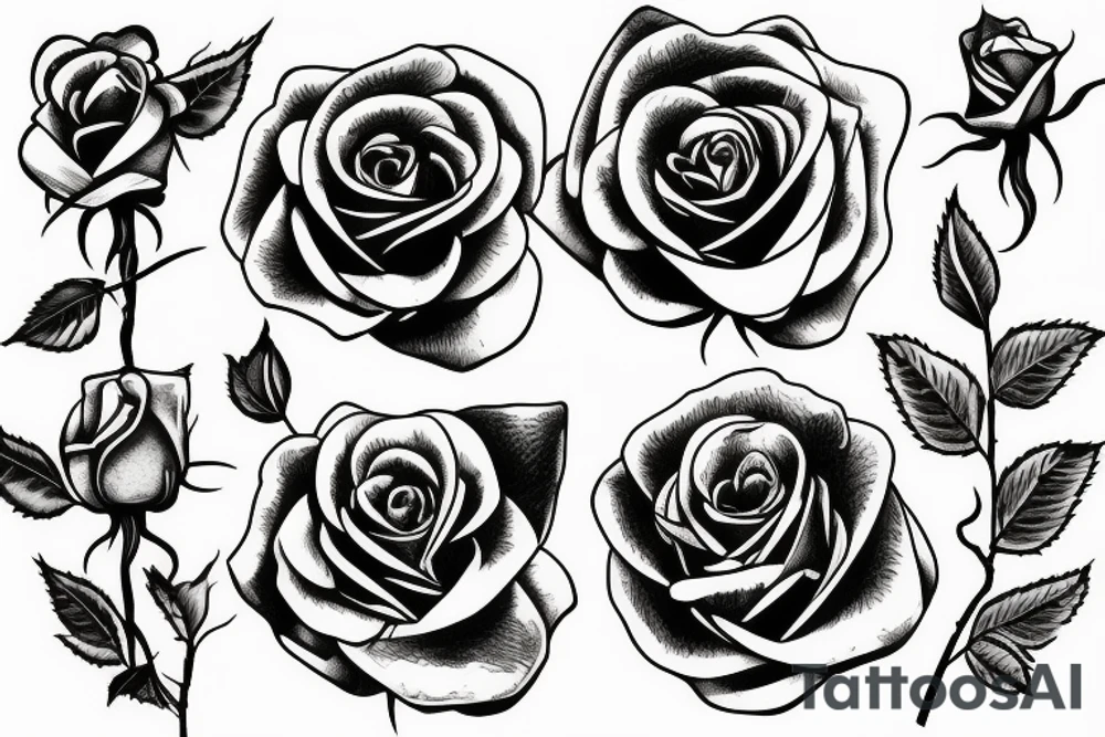 roses tattoo idea
