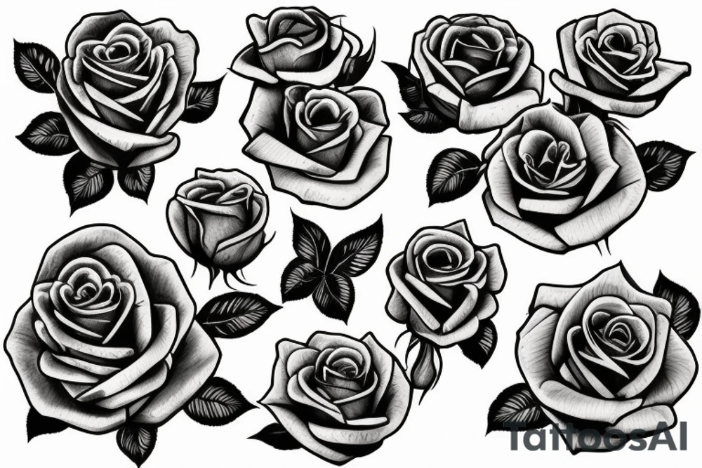 roses tattoo idea