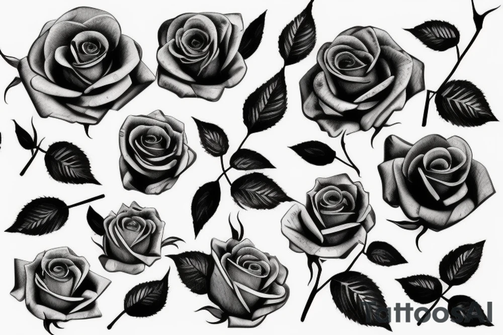 roses tattoo idea