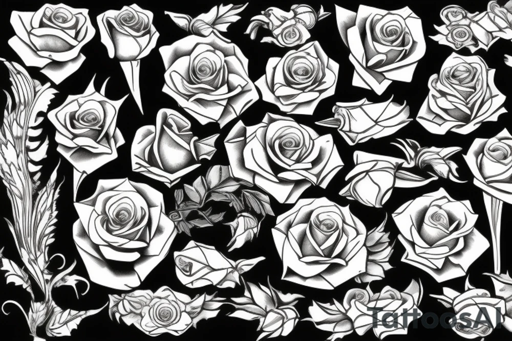 roses tattoo idea