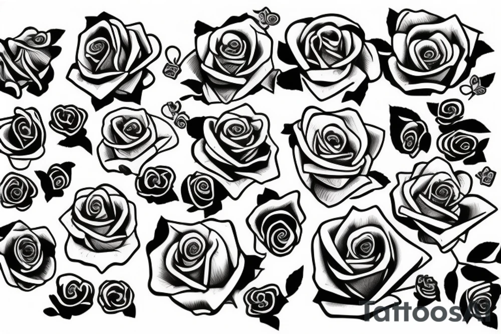 roses tattoo idea