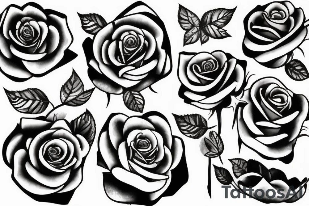 roses tattoo idea