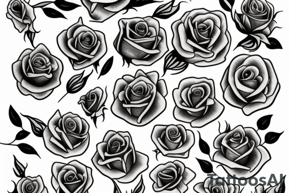roses tattoo idea