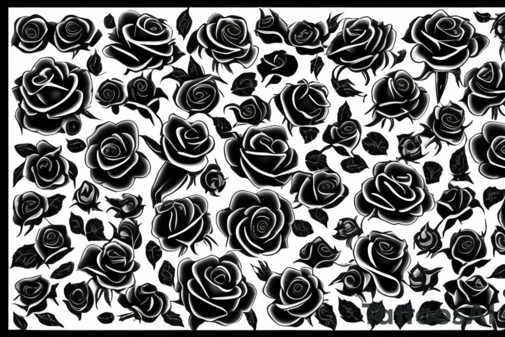 roses/skulls/smoke tattoo idea
