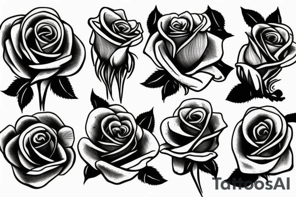 roses/skulls/smoke tattoo idea