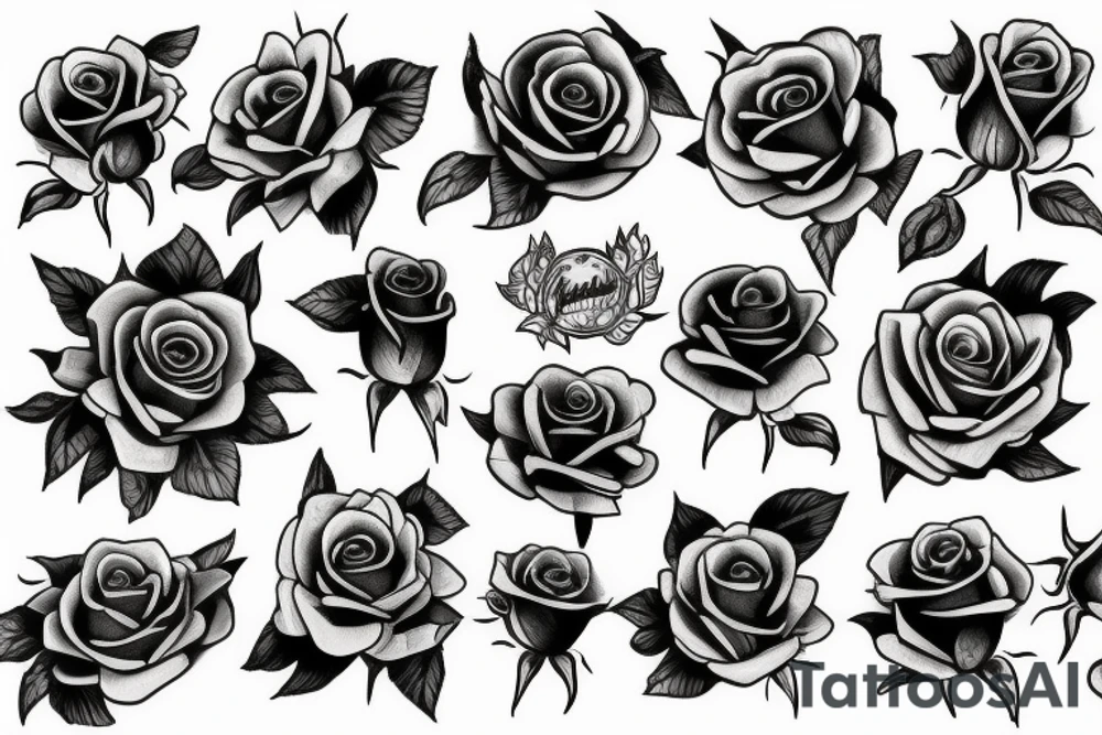 roses tattoo idea