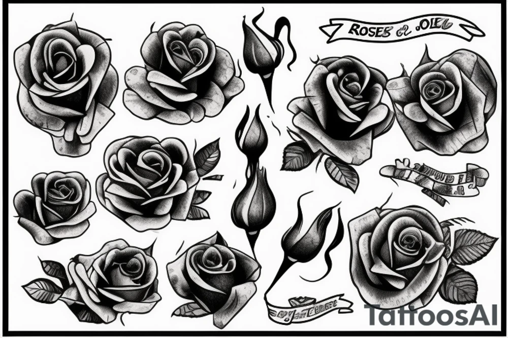 roses tattoo idea