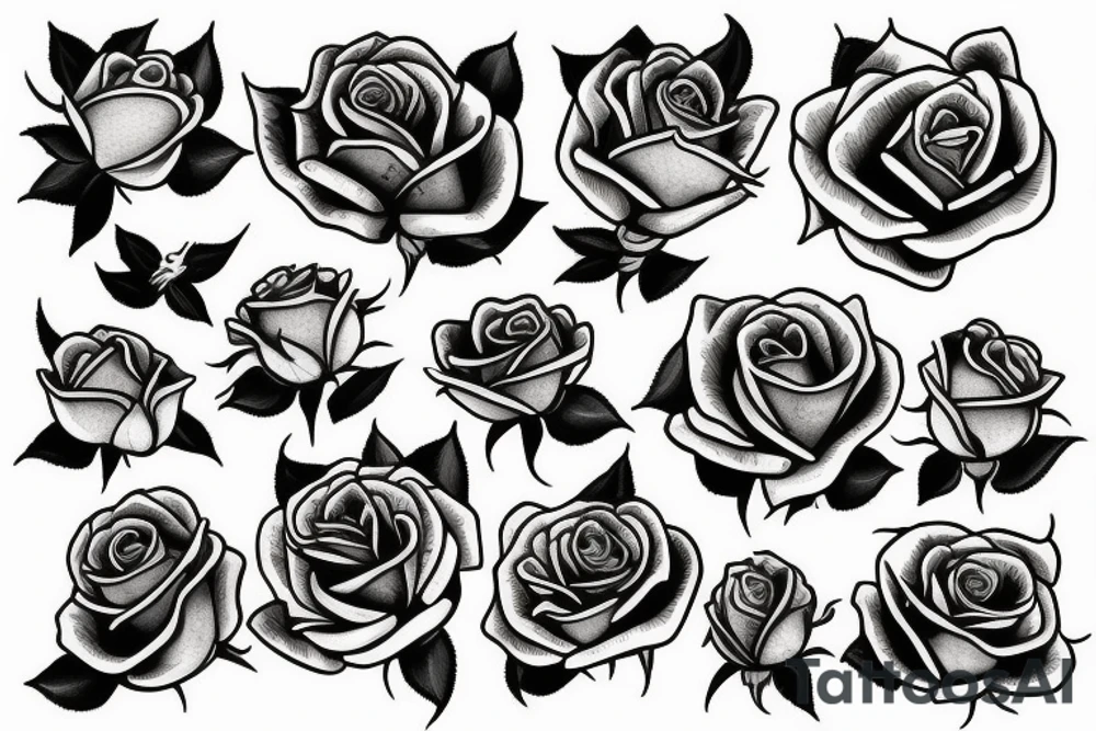 roses tattoo idea