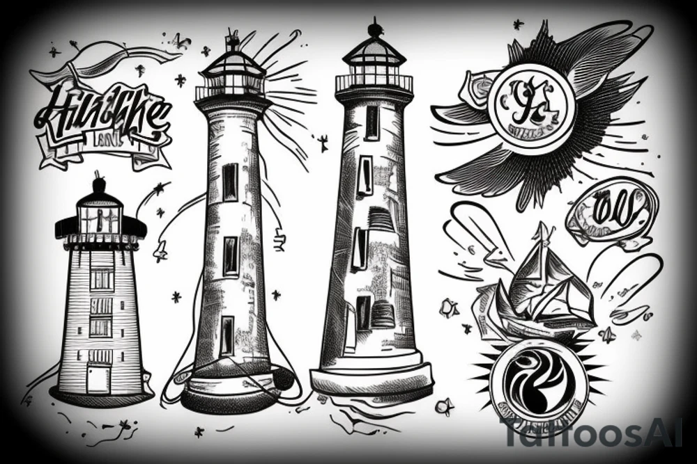 light house tattoo idea