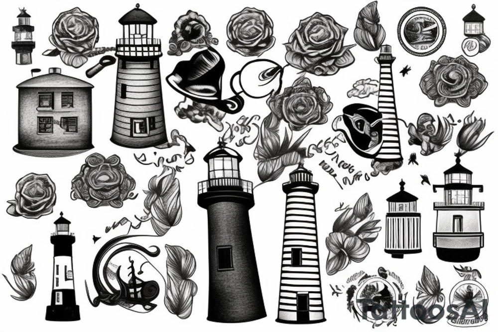 light house tattoo idea