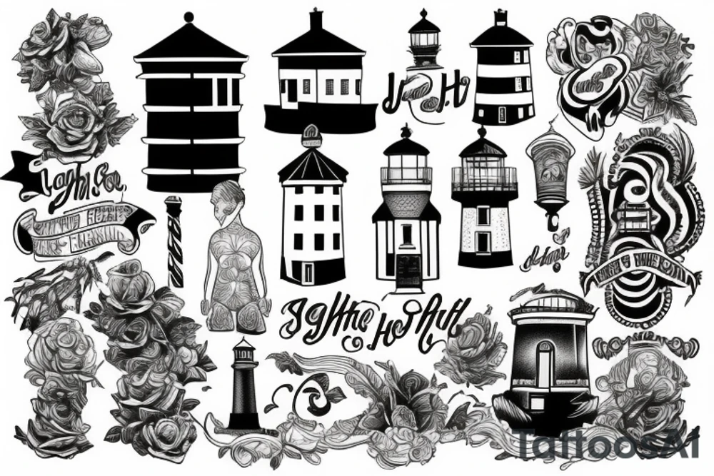 light house tattoo idea