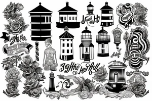 light house tattoo idea