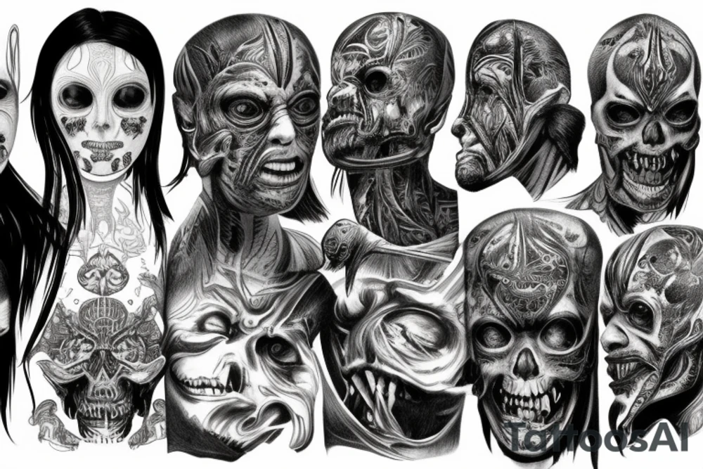 rotten eyes, rotten muscle tissues, line art tattoo idea rotten eyes, rotten muscle tissues, line art tattoo idea