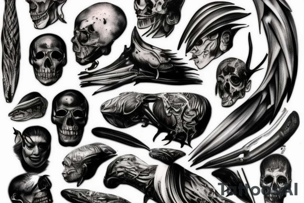 rotten muscle tissues tattoo idea