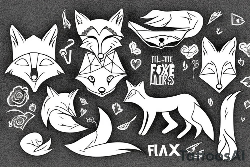 Fox for arm tattoo idea
