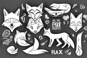 Fox for arm tattoo idea