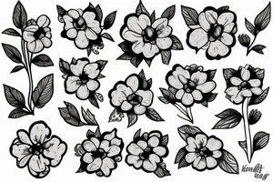 Forget me not flowers tattoo idea