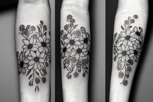 Forget me not flowers tattoo idea