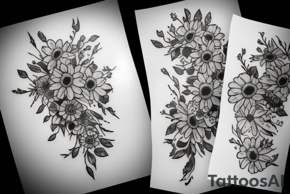 Forget me not flowers tattoo idea