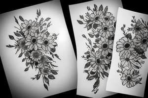 Forget me not flowers tattoo idea