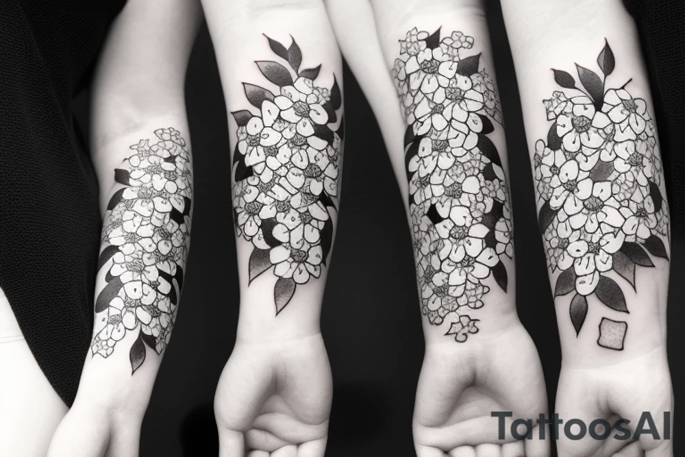 Forget me not flowers tattoo idea