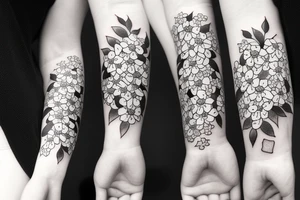 Forget me not flowers tattoo idea