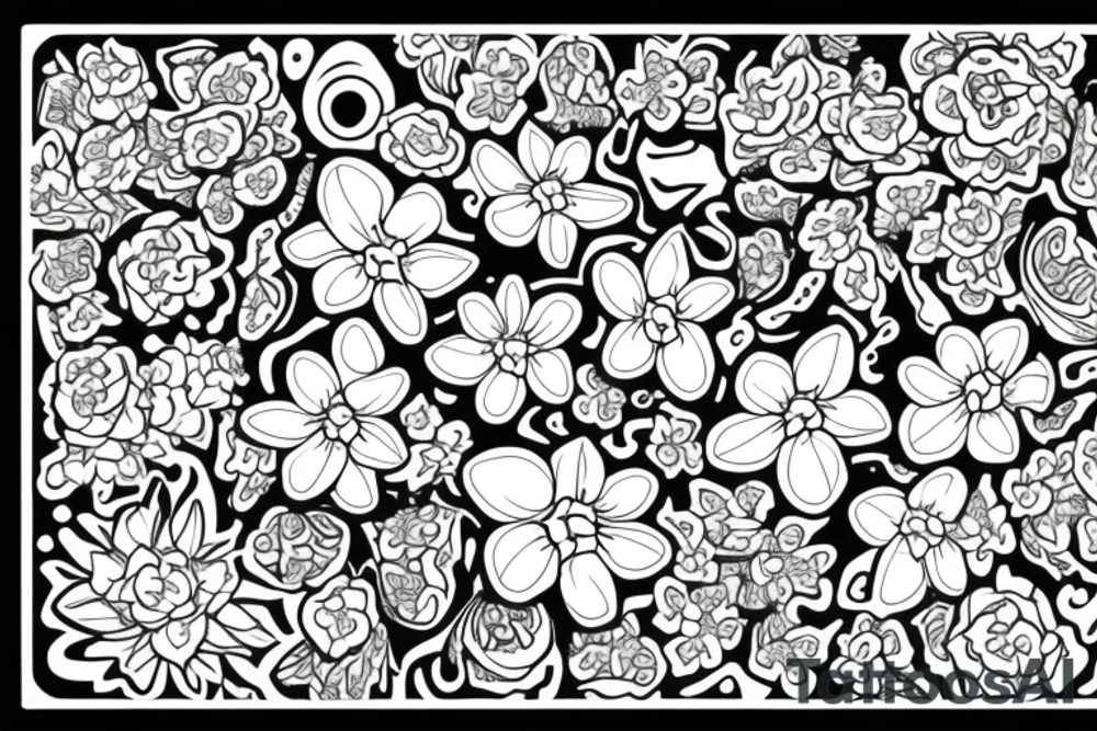 Forget me not flowers tattoo idea