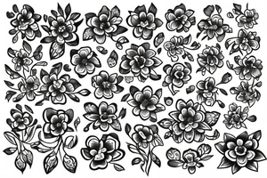 Forget me not flowers tattoo idea