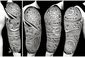 Flowers with a fix in it tattoo idea